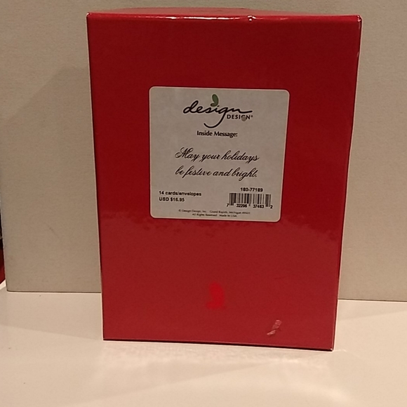 Happy Holiday gold cards - Picture 2 of 2